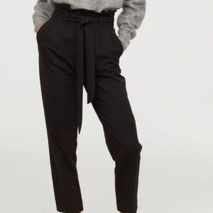 Black RW&CO. Paperbag Pants
